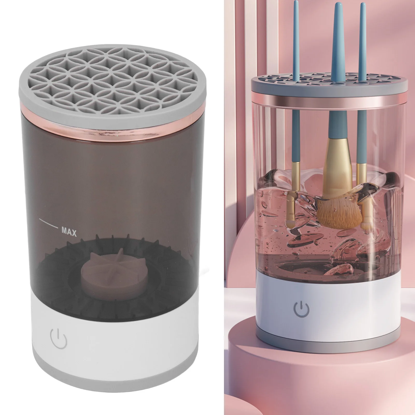 Makeup Brush Cleaner Machine Automatic Brush Cleaner Spinner Machine Electric Cosmetic Automatic