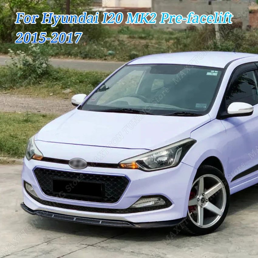 

Диффузор для переднего бампера Hyundai I20 MK2, комплект аксессуаров 2015-2017