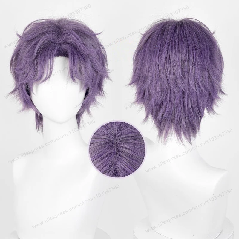 Color: Yellow - Love And Deepspace Rafayel Zayne Xavier Cosplay Wig 30cm Short Hair Anime Wig Heat Resistant Synthetic Halloween Party Wigs