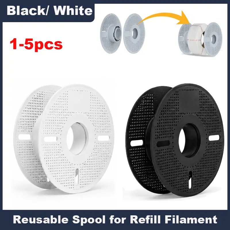Reusable Spool for 1KG Refill Filament Detachable High Strength Heat Resistant ABS Empty Filament Reel for Bambu Lab 3D Printers image 1