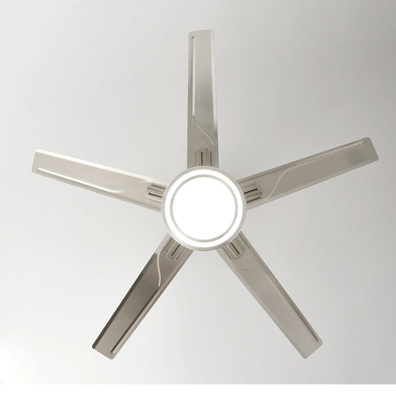 42/48/52/58inch 5 Stainless Steel Blade DC 35W Pure Copper motor Ceiling Fan with 48 LED Light and Remote Control Ceiling Fans
