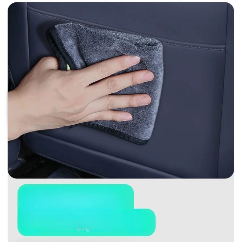 Leather Car B-pillar Seat Back Rear Anti Kick Pad Protective Mat Cover For Xpeng G6 XiaoPeng
