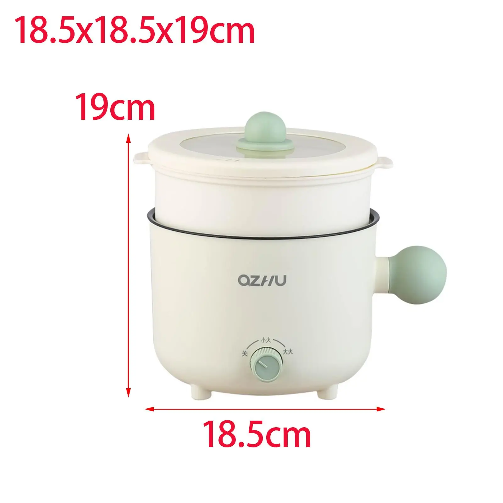 Electric Pots Nonstick Multipurpose Electric Skillet for Eggs Ramen Cooking 6