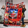 Custom Name Personalized Blanket Cars Lightning Mcqueen Fluffy Soft Flannel Sofa Adult Blanket Office Lunch Break Blanket Gift 6