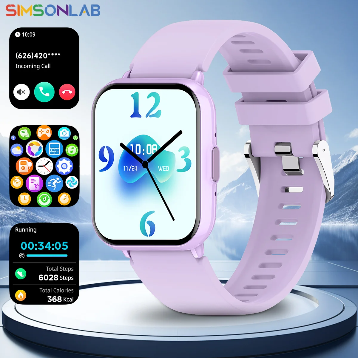 New Smart Watch 2025 Motion tracking Sleep&Health Monitoring Voice Assistant Bluetooth Call 100+ Sports Smartwatch For Women Men 1