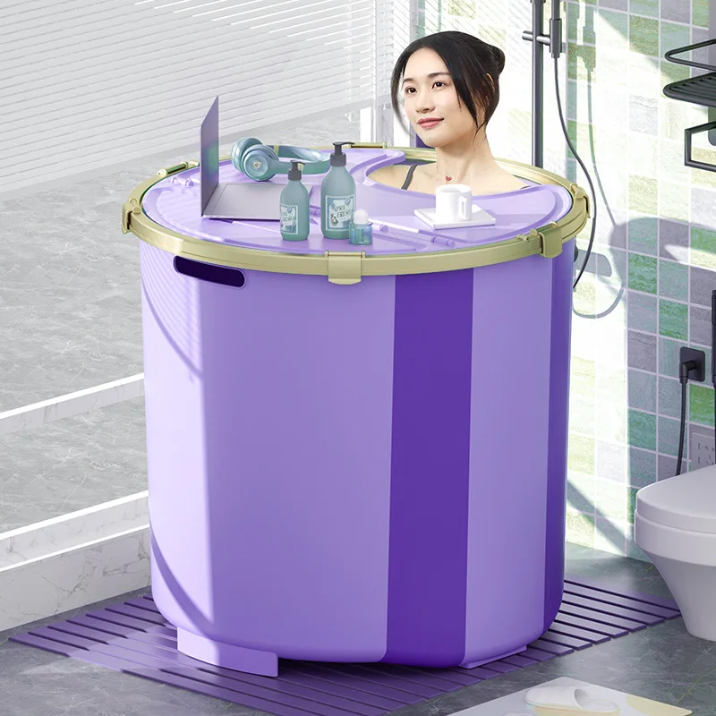 Portable  Bathtub for Athletes and Adults - Foldable Freestanding Soaking Bathtub for Outdoor & Bathroom, Constant Temperature