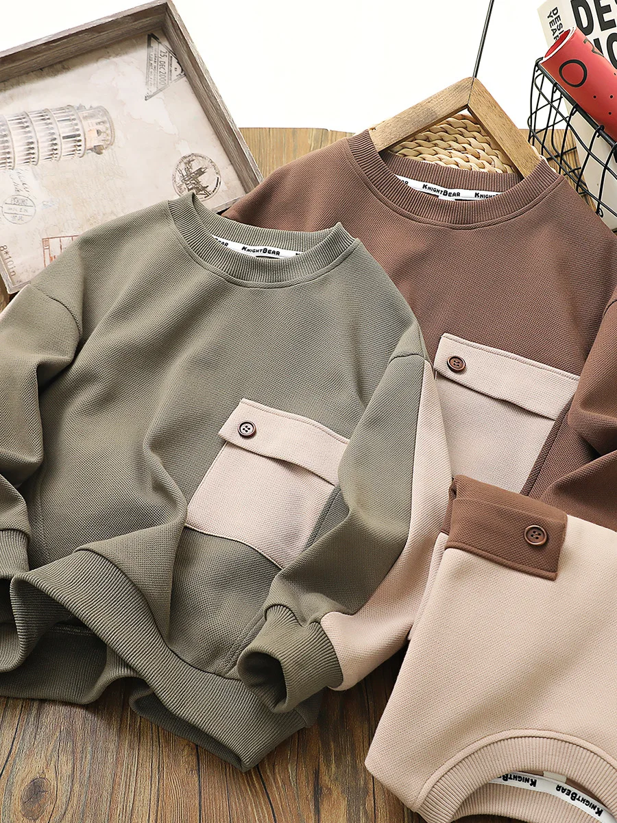 4 To 25 Years , New Spring Autumn Sweatshirt Boys Clothes Tops Baby Pullover Teen Kids Clothing Long Sleeves Hoodies Fall