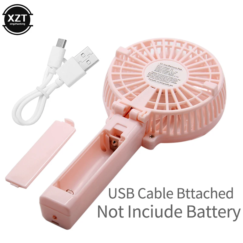 Summer Handheld Mini Fan Convenient Foldable USB Rechargeable Desktop Outdoor Strong Wind Multi Range Adjustable Small Fan handheld fan