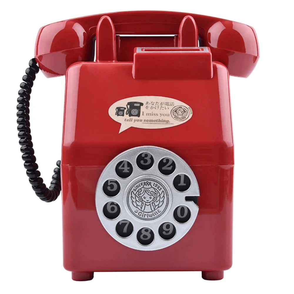Salvadanaio a forma di telefono retro creativo per bambini_voghion.com