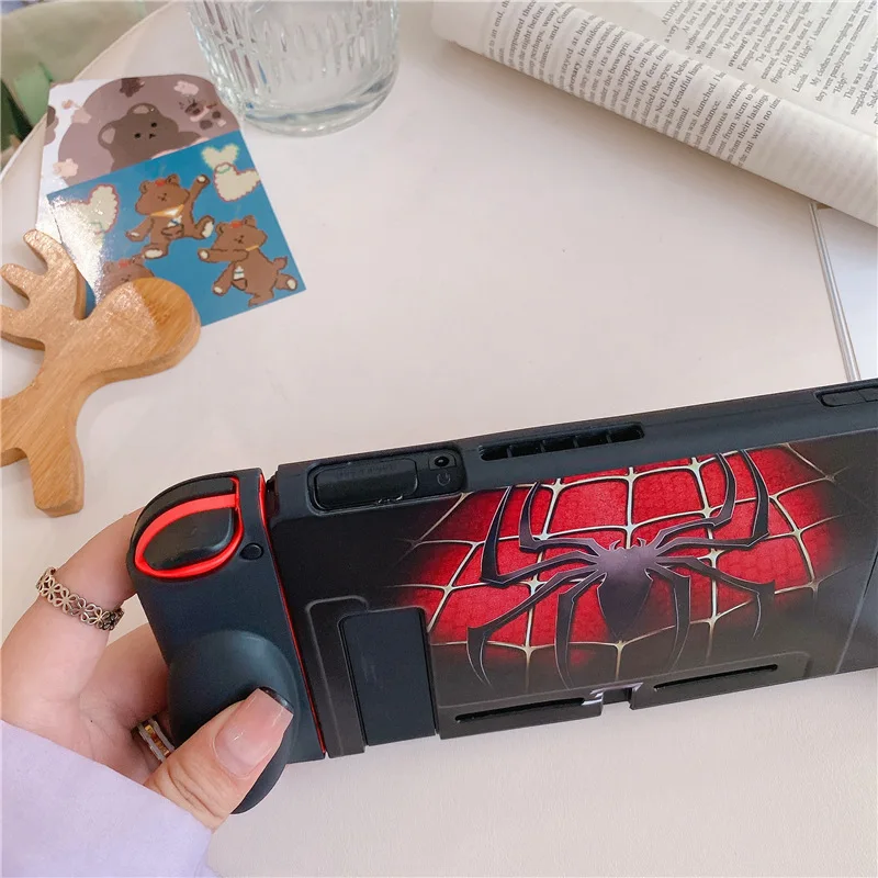 Spiderman capitão américa escudo veneno casos macios para nintendo