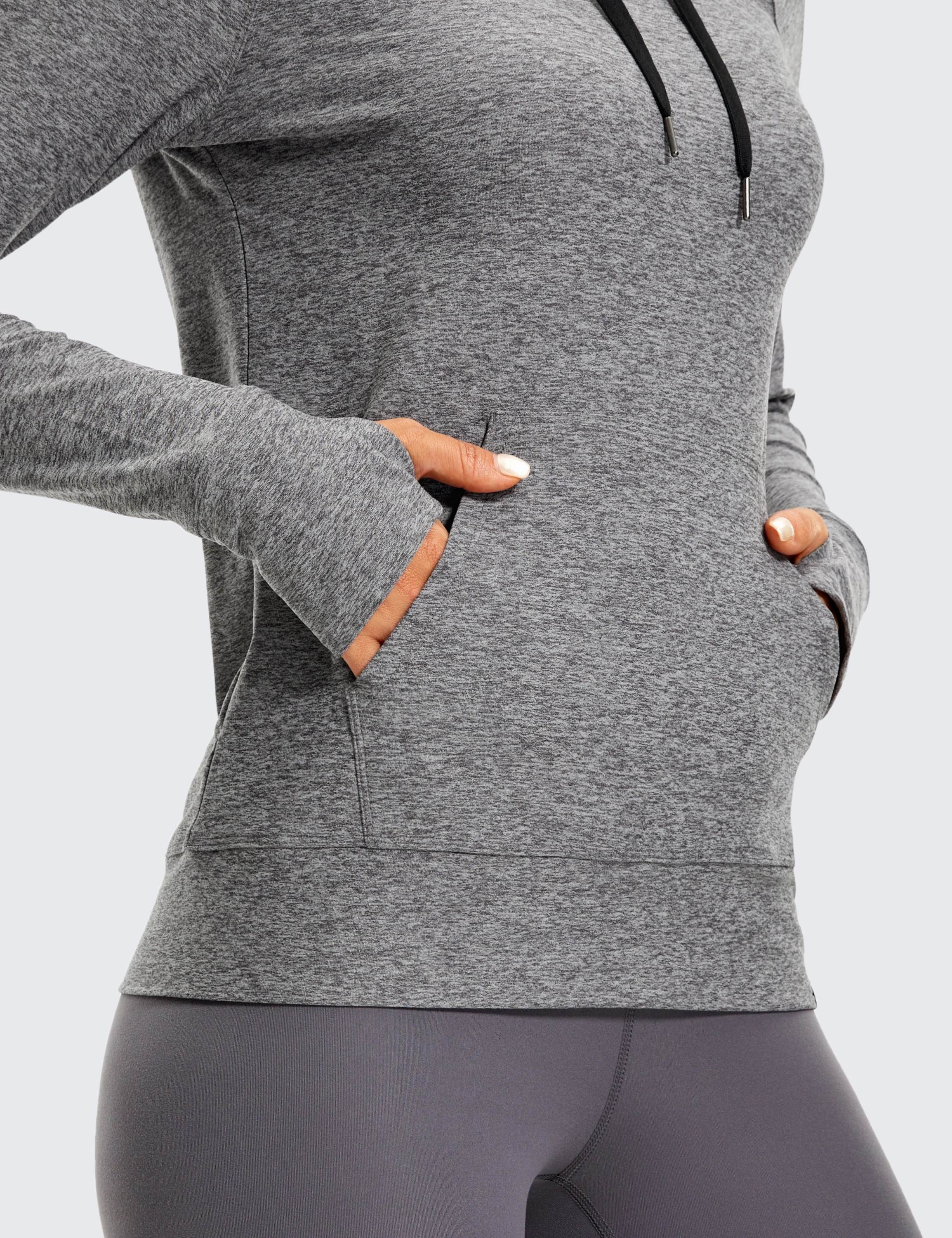 Women's Hoodie Long Sleeve Shirts Running Workout Top Pullover Sweatshirts with Pocket
