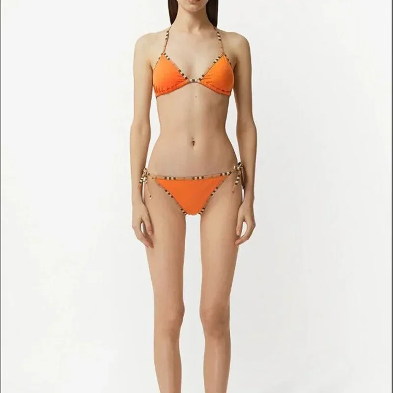2024 Summer Luxury Brand Design Women Bikini Set Swimsuit for Women 2 Piece Set Beachwear Bathing Suit Swimwear Biquini Clothing
