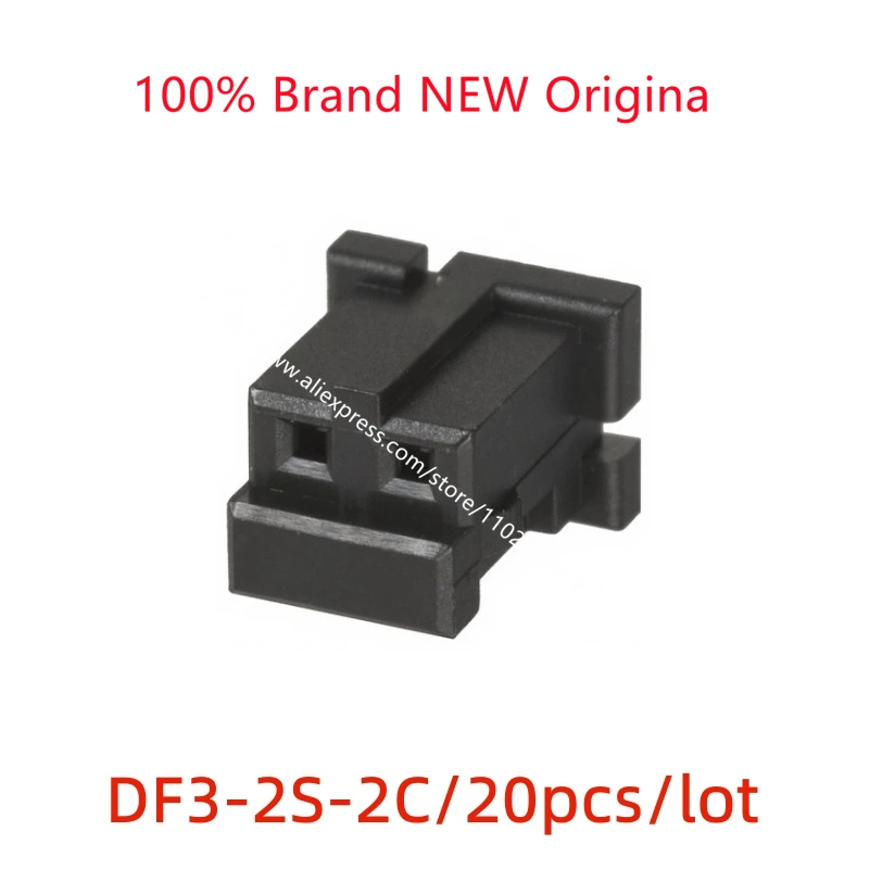 

20pcs/lot HRS connector DF3-2S-2C Guang Lai 2PIN rubber shell 2.0mm spacing original spot.