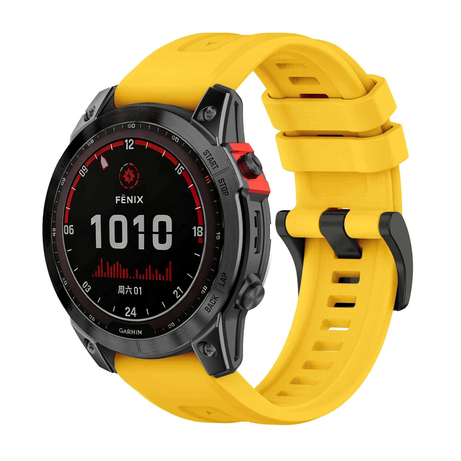 Versatile Silicone Quick Fit Strap - 22/26mm Adjustable Sport Bracelet in Multiple Colors