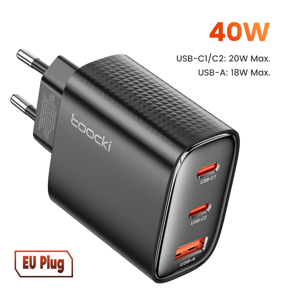 Toocki 40W GaN USB Charger Type C QC 4.0 Quick thumbnail 9