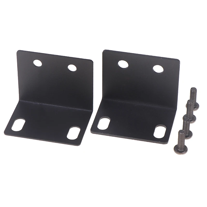 1 conjunto de montagem em rack de metal 1u, junção de montagem de orelha com tampa de parafuso para caixa de estrutura, sistema sem fio, receptor host