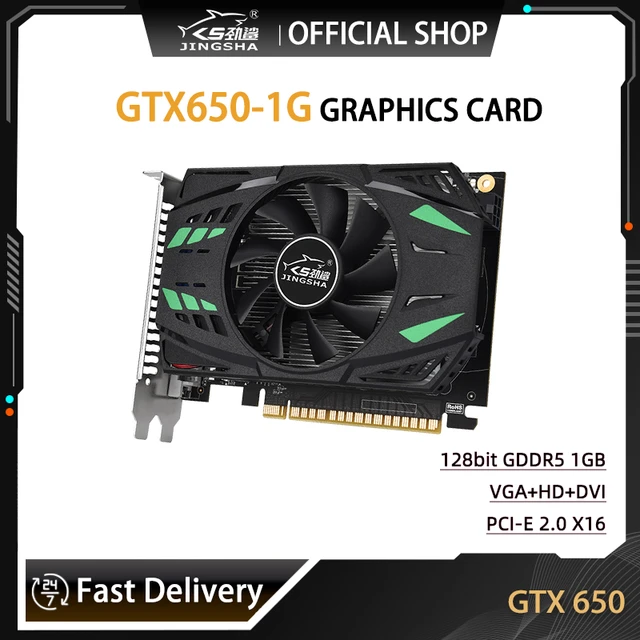 GTX650 Graphics Card 1GB 128bit GDDR5 PCIE Pci Express 2.0 X16