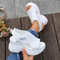Sandales compensées élégantes et sexy à semelle épaisse, tendance, best-seller, nouveauté, confortables, grandes tailles, chaussures de plage pour femmes 3