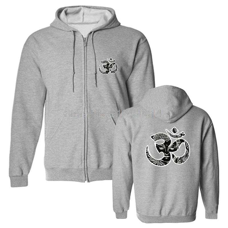 Om Buddha hoodie  Women Yoga Graphic Screen Print On Soft & Comfy Polycotton Men Fleece Hoodies Hip Hop Hooded Sweatshirt 4