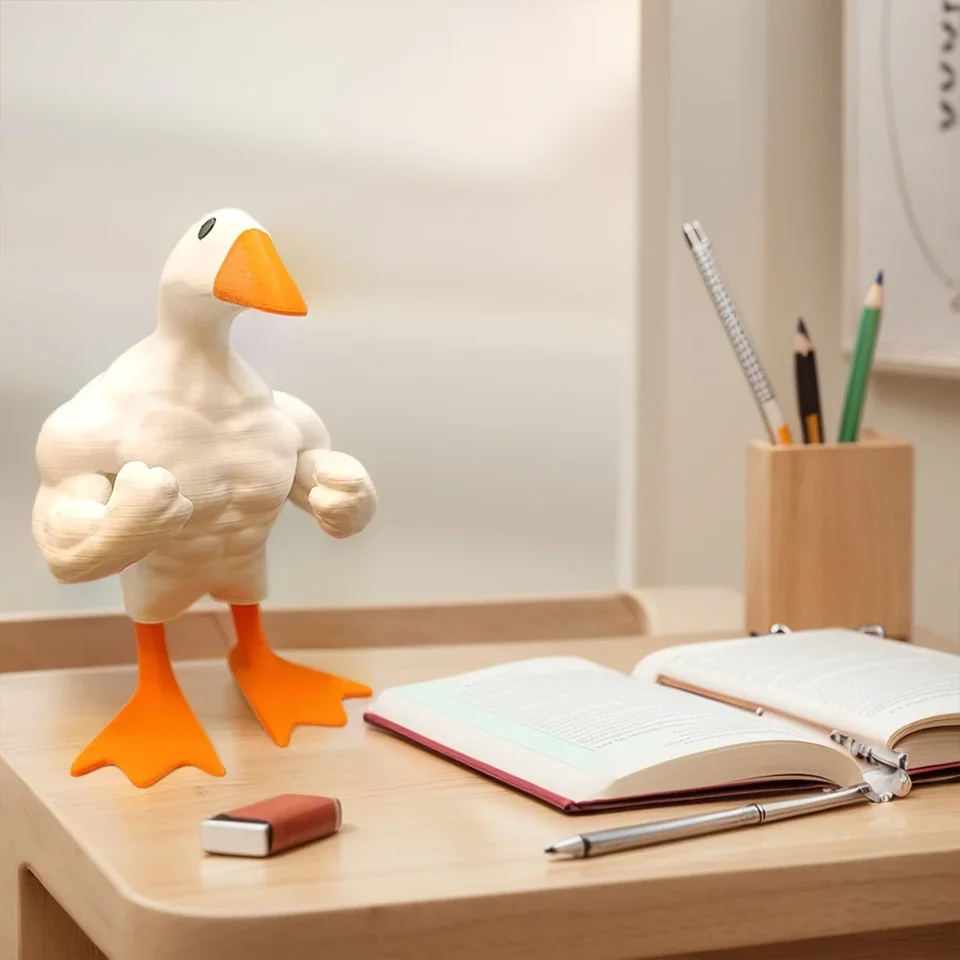 Funny Magnetic Goose Key Holder Statue Organizer