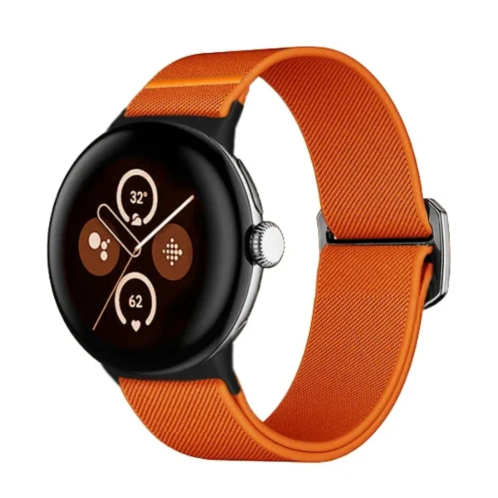 Nylon Elastic Loop Braided Band Bracelet for Smartwatches 45mm/41mm