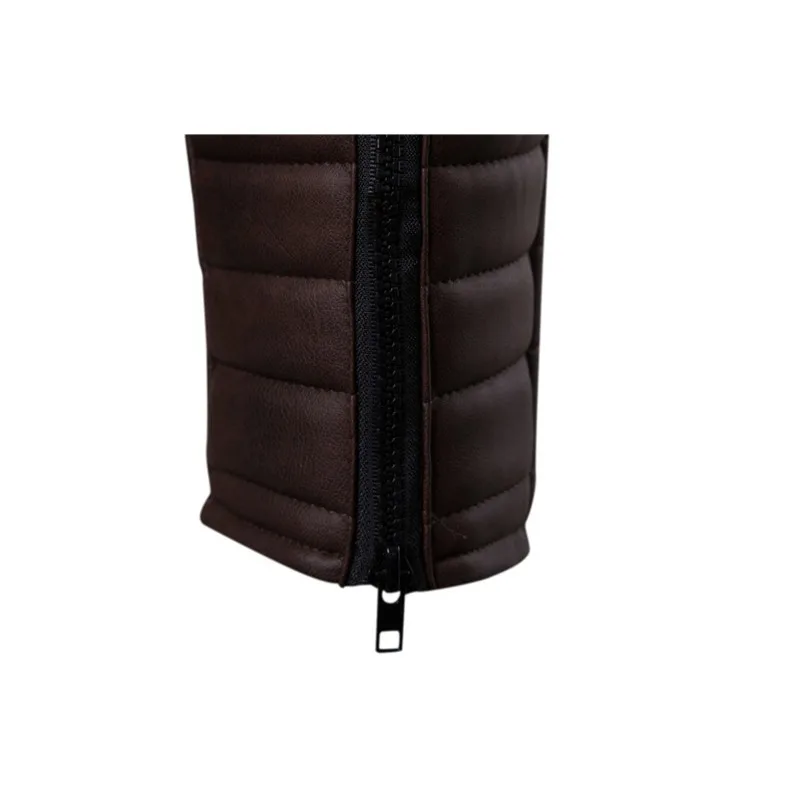 2023 Autumn Winter New Men Fashion Polo Collar Motorcycle Leather Coat Men Casual Large Size Solid Color Short Leather Jacket