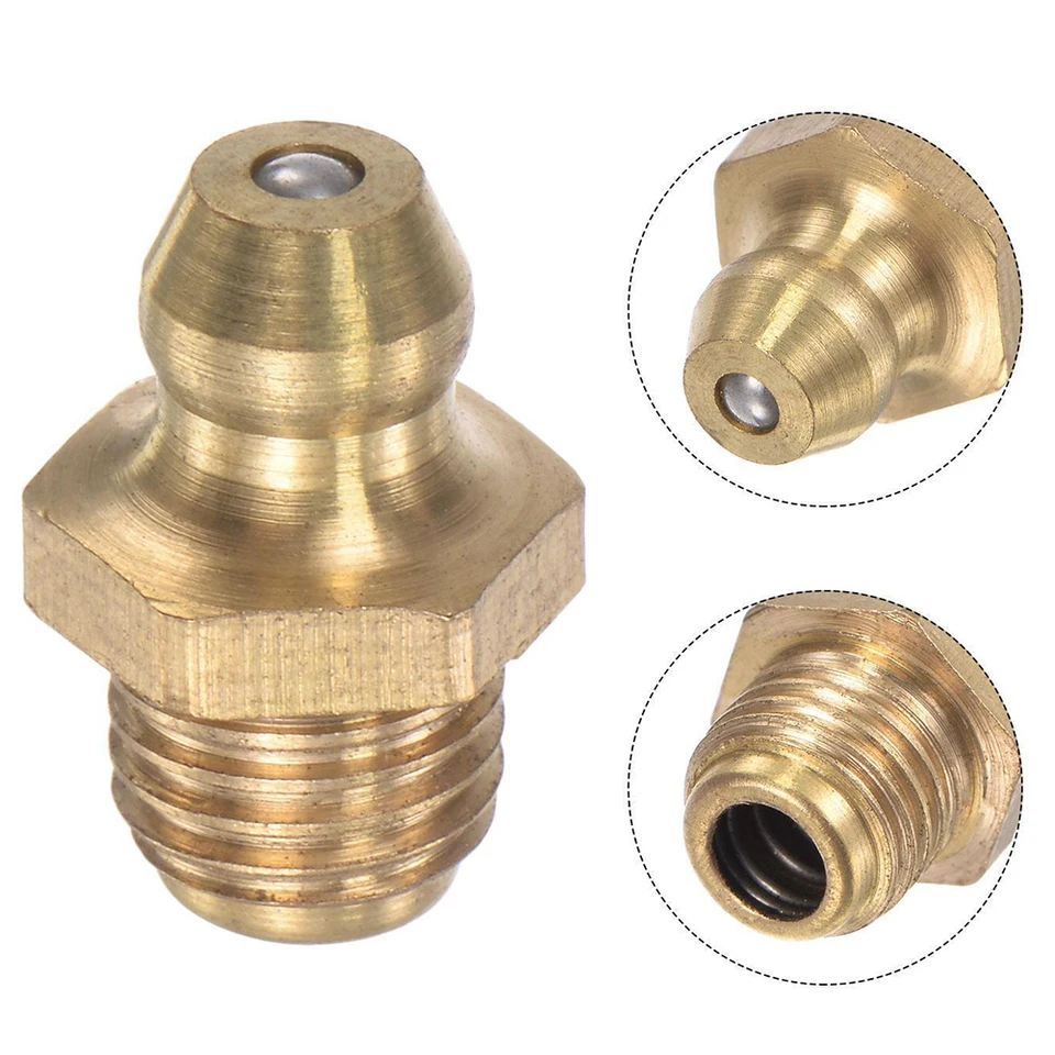 Raccordo Idraulico Dritto In Ottone Per Grasso – Filetto G1/8 Lunghezza 60 Mm – Uxcell