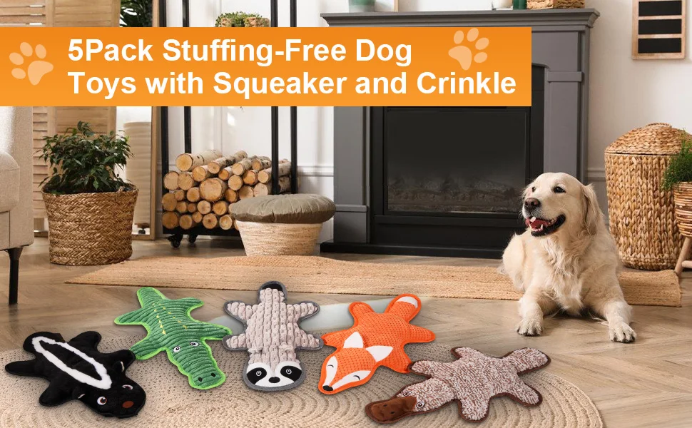 no stuffing toys for large dogs