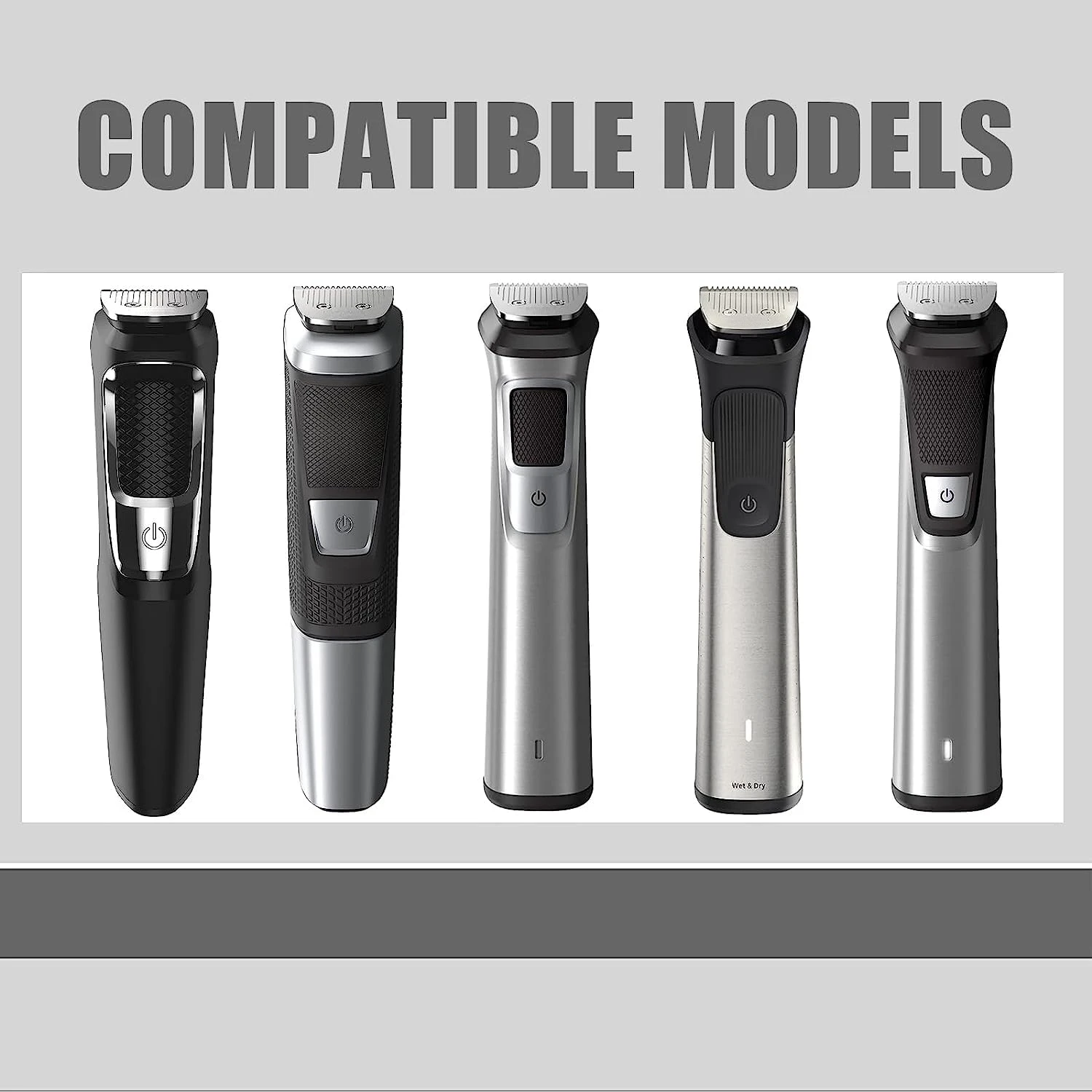 Universal Beard Trimmer Guards and Combs Attachment Kit