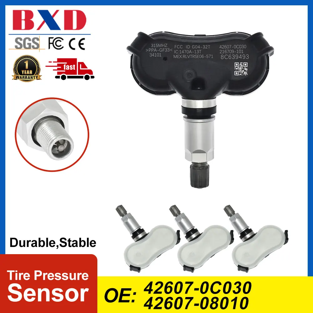 Датчик давления в шинах TPMS 42607-0C030 42607-08010 для Toyota Sequoia 2009-2017 Sienna 2006-2020 Tundra 1/4 шт. |