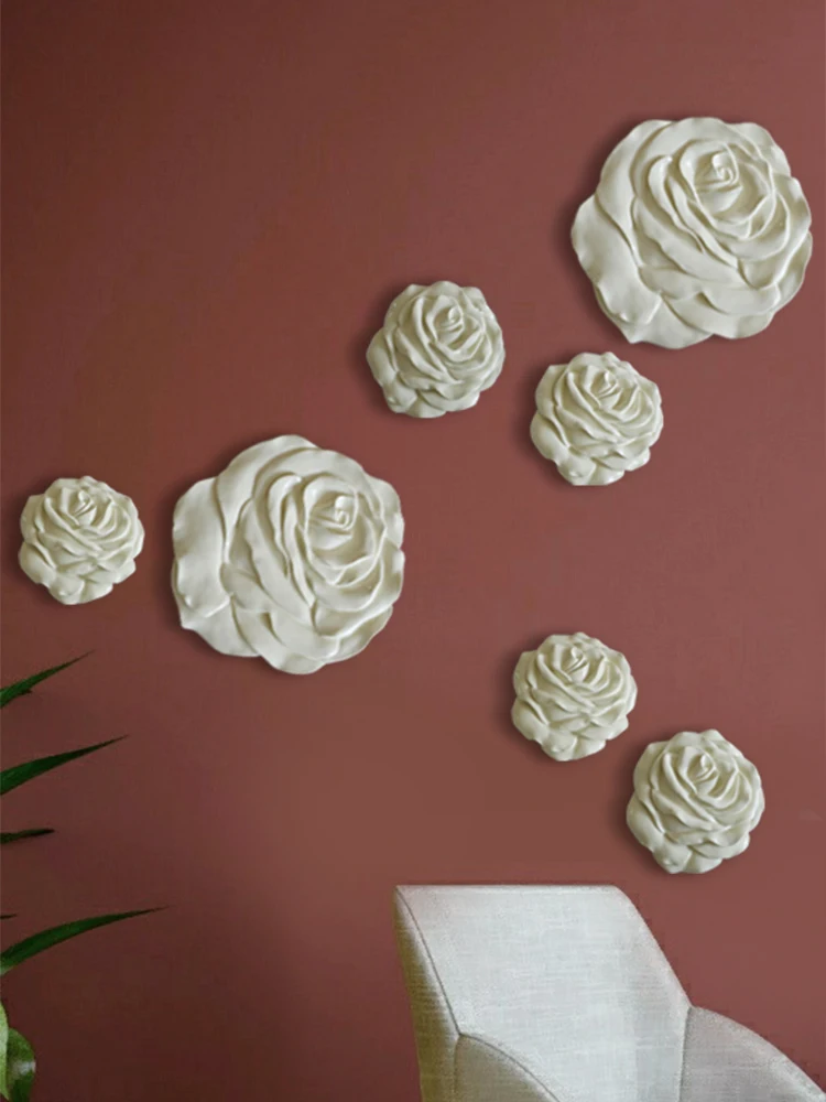 European three-dimensional flower wall mural pendant creative personality home living room wall wall hanging wall decoration 2