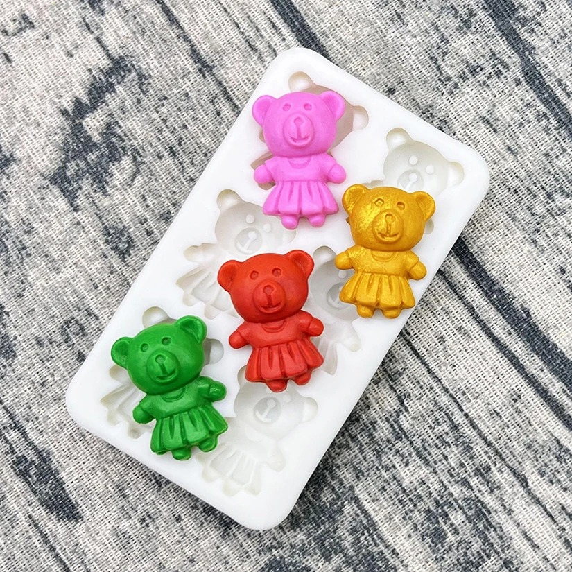 

Силиконовая форма «Медведь» Sugarcraft форма для выпечки кекса инструменты для украшения тортов из мастики