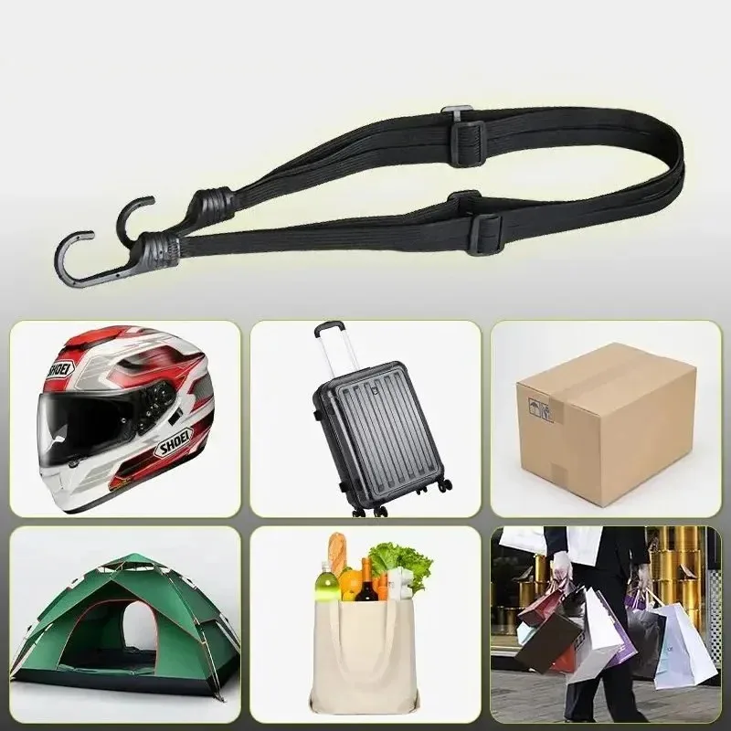 2Pcs 60/90CM Motorcycle Helmet Straps Luggage Retractable Elastic Rope Fixed Strap Moto Helmet Luggage Net Motorcycle Accessorie