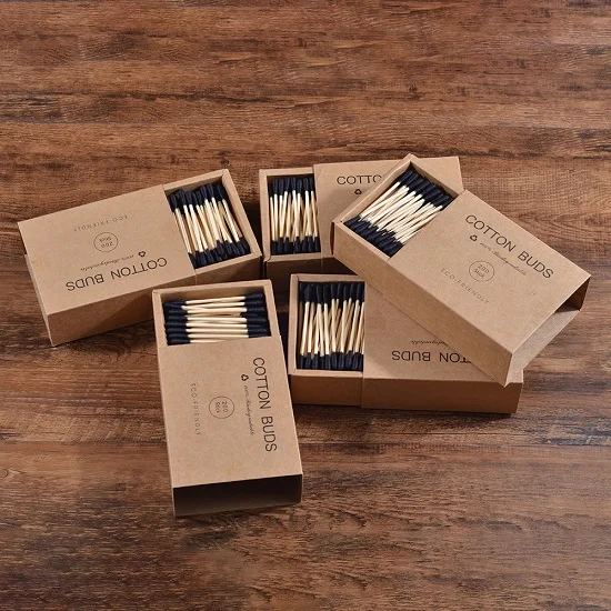 القطن مزدوج الرأس 1000 قطعة مزيج اللون الخيزران ال...