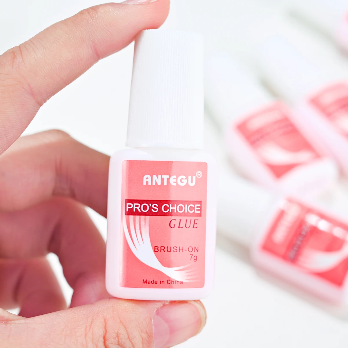 6 Bottles Super Strong Nail Glue For Nail Tips,Acrylic Nails and Press On Nails (7ml) Nail Bond Brush On Nail Glue For Press On 5