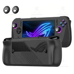 Silicone Case with Thumb Grips - Scratch - Resistant, Anti - Fall, Anti - Slip, Durable Soft Shell Cover for Rog Ally X (Black)