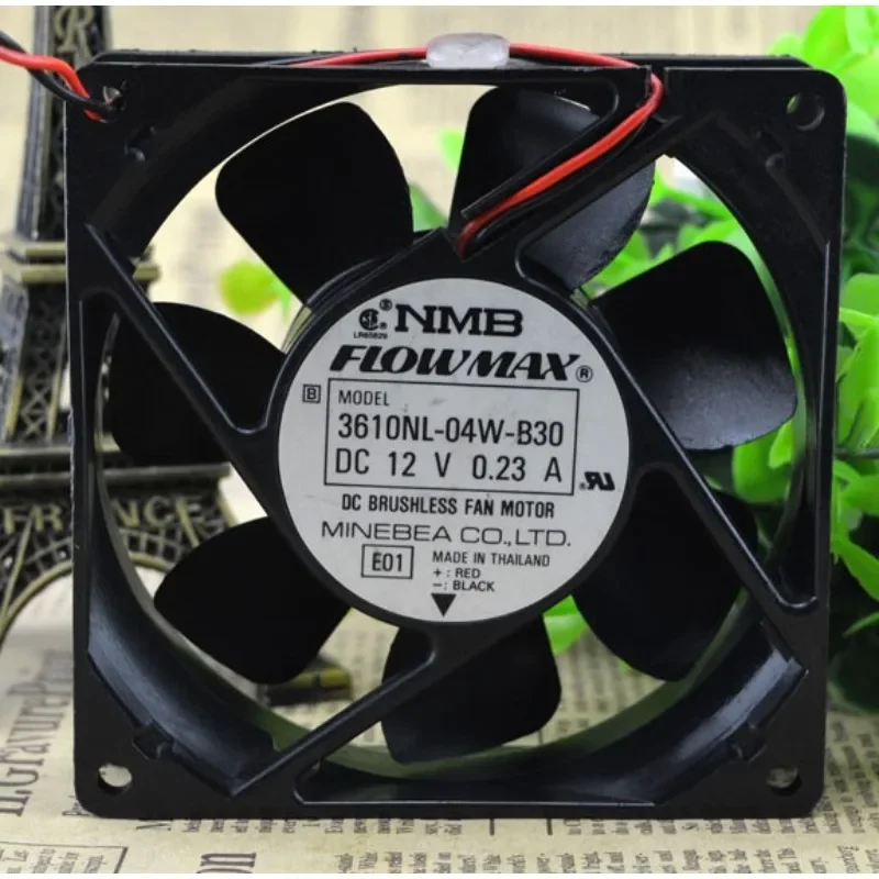 

Original New CPU Fan For NMB 3610NL-04W-B30 12V 0.23A 9025 9CM 2-wire Chassis Fan 90×90×25mm