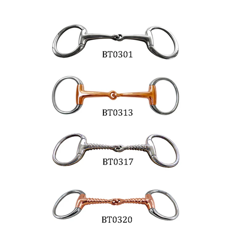 Horse Snaffle Bite Stainless Steel Eggbutt Bit Horse Chew Jointed Mouth Bit Horse Training Equipment Equestrian Products 3