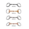 Horse Snaffle Bite Stainless Steel Eggbutt Bit Horse Chew Jointed Mouth Bit Horse Training Equipment Equestrian Products 3
