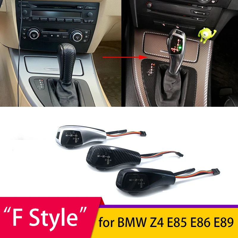 

LED Gear Shift Knob Automatic Gear Shifter Lever Handle Replacement for BMW Z4 E89 2.3i 3.0i E85 E86 2001-2012