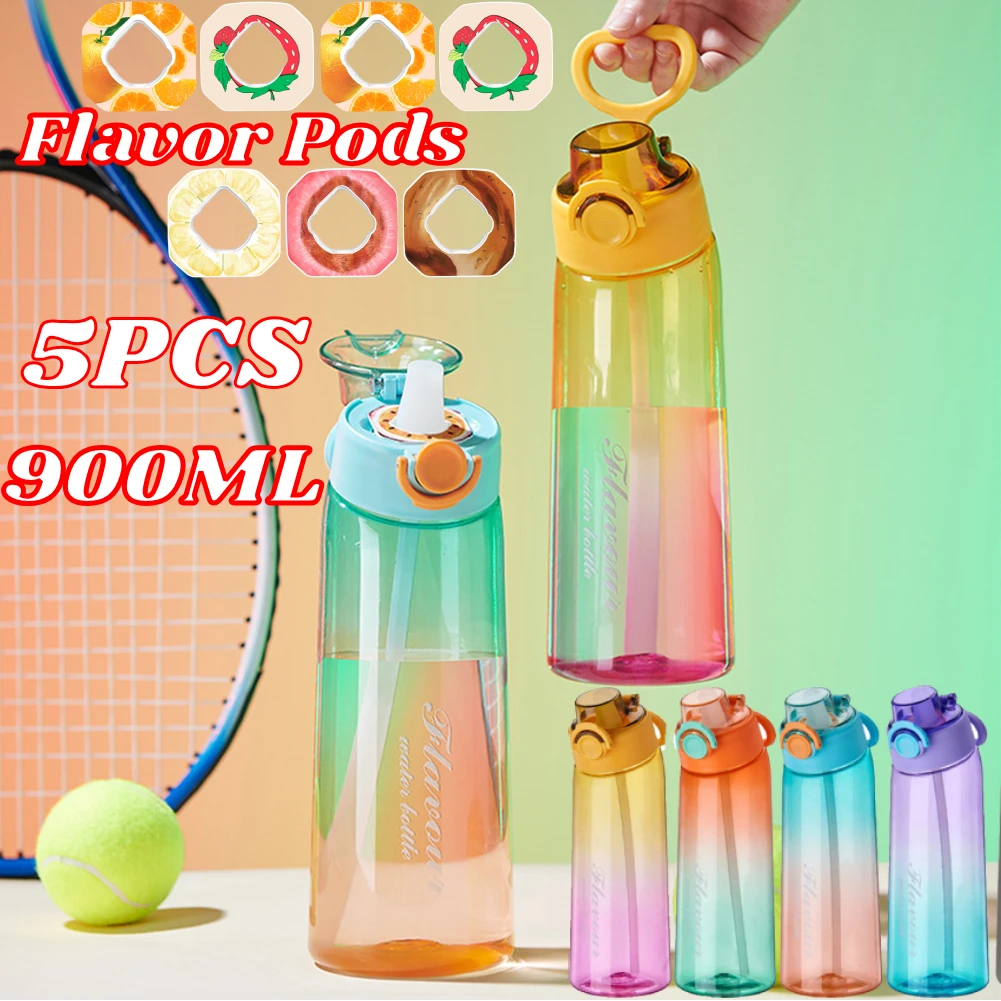 900ML Sport Bottle Air Up Water Bottle with Grip Lid BPA-Free Gym Drinking  Bottle Flavored Pods Scent Water Cup for Fitness Yoga - AliExpress