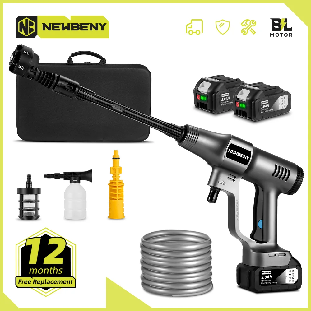 

3500W 200Bar Brushless Electric High Pressure Washer Cordless Efficient Car Garden Cleaning Spray Gun ToolFor Makita 18V Battery