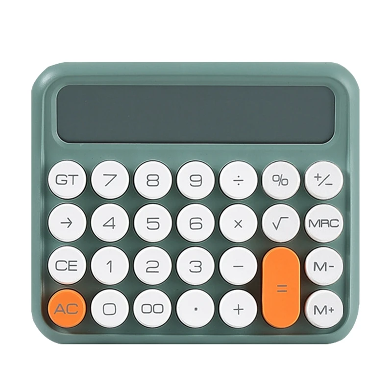 

12 Digits Square Calculator Stationery Big Lcd Screen Office Calculator Student Calculator Green