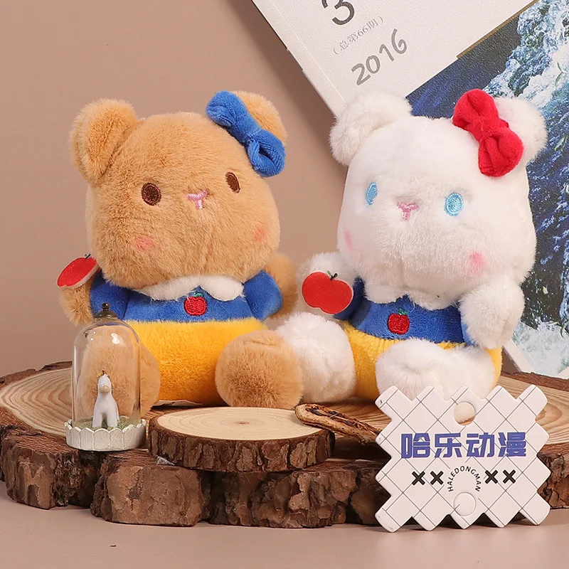 

new Cute Delicate bow bear pendant dress creative pretty decorate soft fashione keychain pretty darling doll couple sweet gift