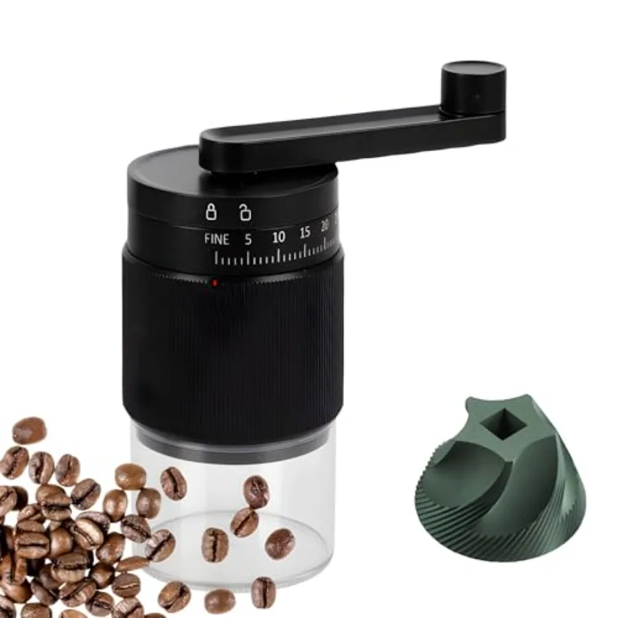 Manual Coffee Grinder with Ceramic Burr Adjustable Grind