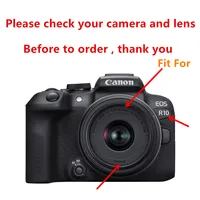 UV FLD CPL Filter Lens Hood Cap Cleaning Pen For Canon EOS R100 R50 R10 RF-S 18-45mm / M6 M50 II M5 M10 M100 M200 15-45mm Lens 2