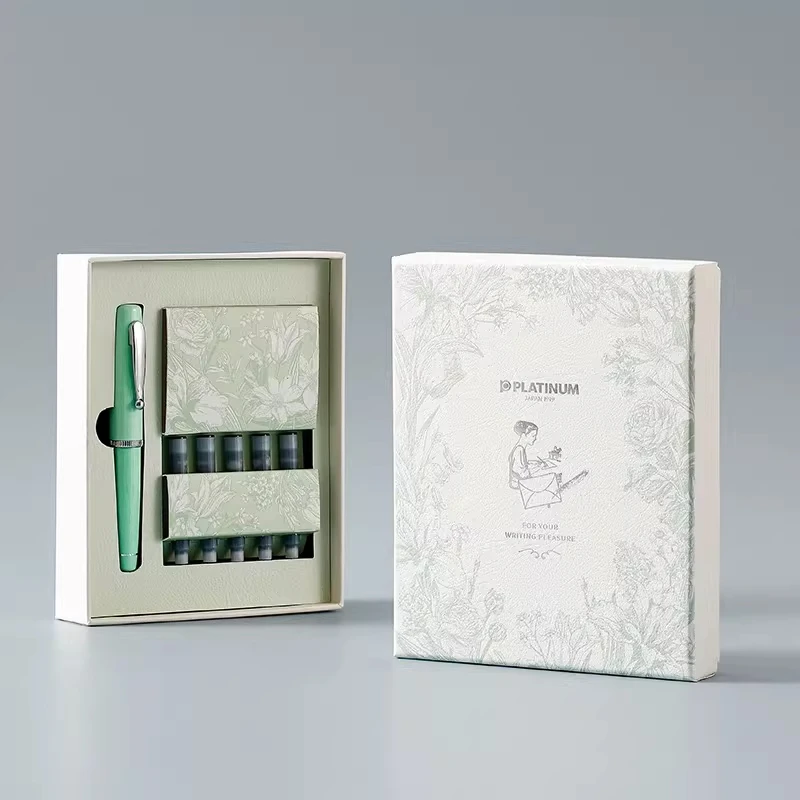 Stylo plume de poche PLATINUM à plume apparente, stylo court pour la pratique de la calligraphie, cadeau pour étudiants avec coffret._voghion.com