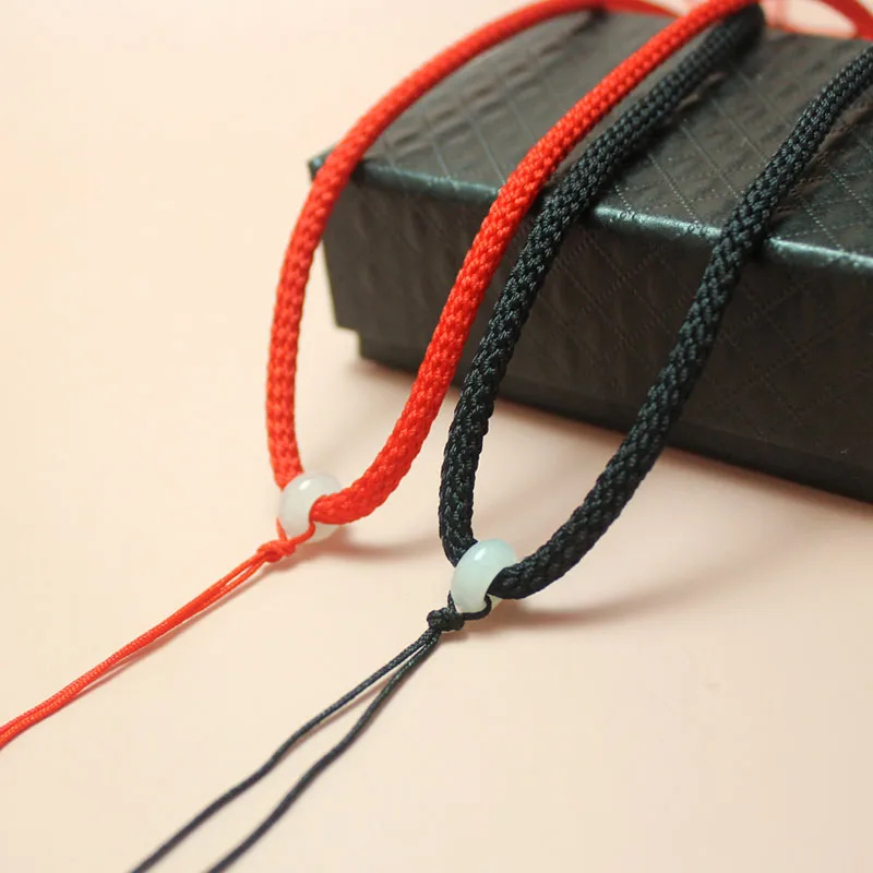 

Adjustable Hand Knited Necklace Silk Thread Knot Cord For Pendant-long Cord Handmade sweater pendant rope jade jewelry accessori