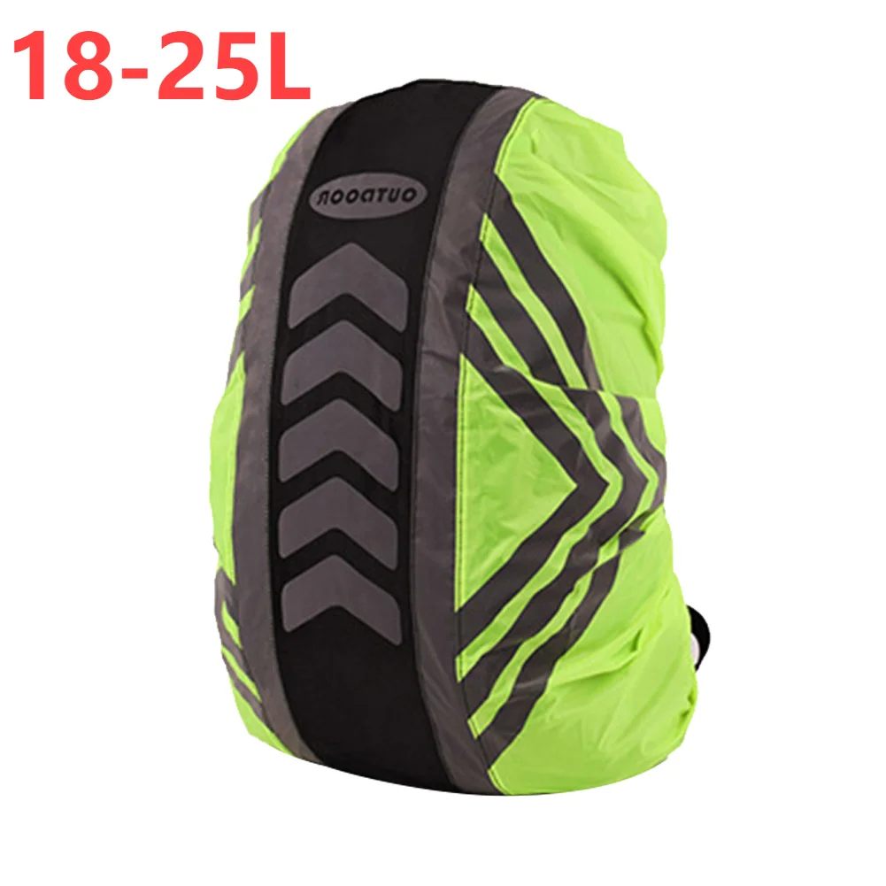 Fodere Impermeabile Per Zaino 55L – Giallo Fluorescente Con Strisce Riflettenti, Protezione Pioggia E Vento - 2