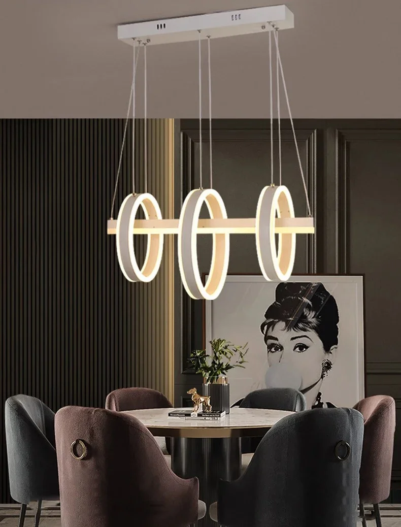Description Picture 6 of itemModern Home Decor Led Lights Pendant Light Lamps for Living Room Chandeliers for Dining Room Hanging Light Indoor Lighting